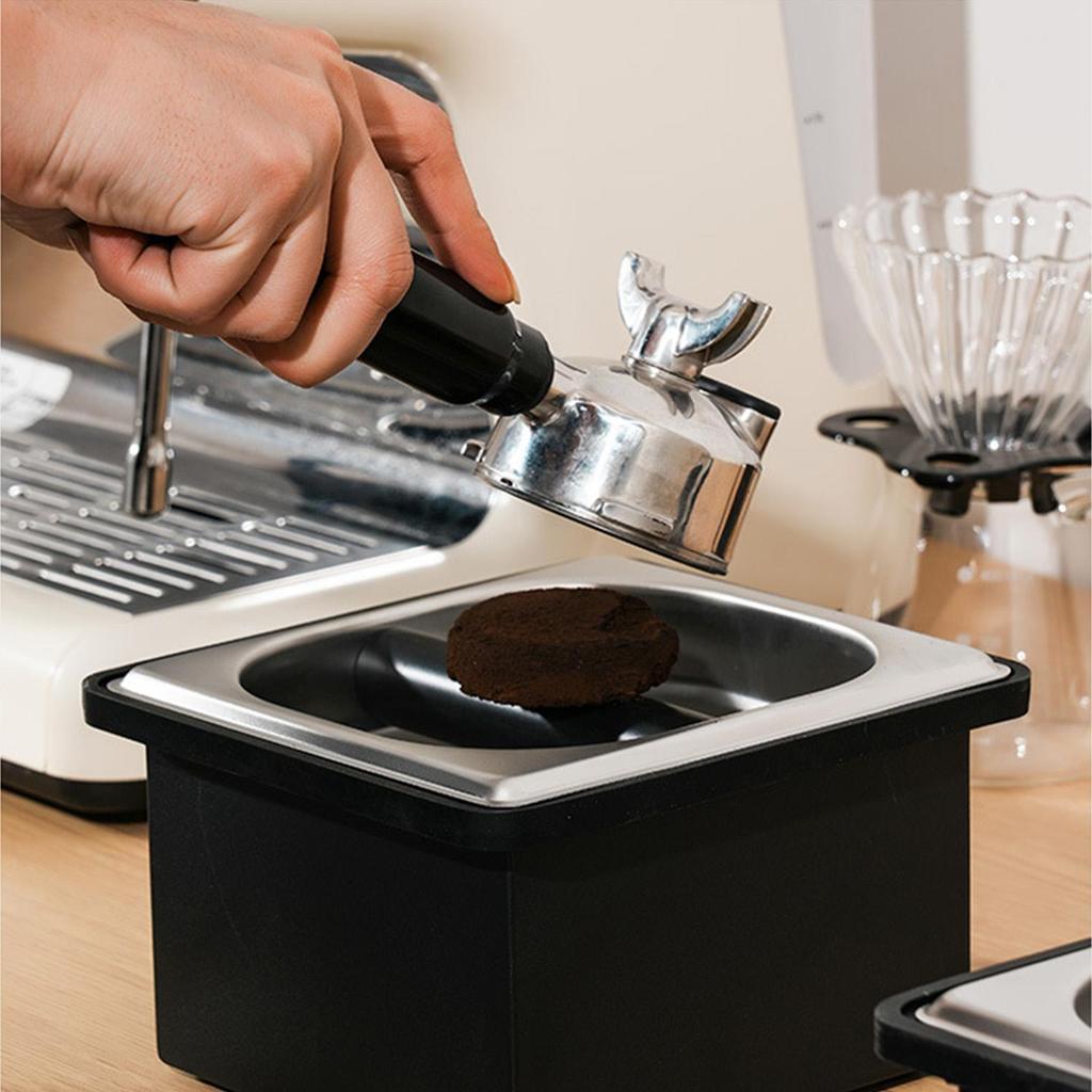 Espresso Knock Box, 304 Stainless Steel, Corrosion Resistant, Coffee Cake Container For Coffee Shops