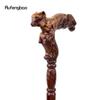 פוקס חום עץ אופנה מקל הליכה דקורטיבי ערפד Cospaly מסיבת עץ מקל הליכה ליל כל הקדושים מייס שרביט Crosier 93 ס"מ