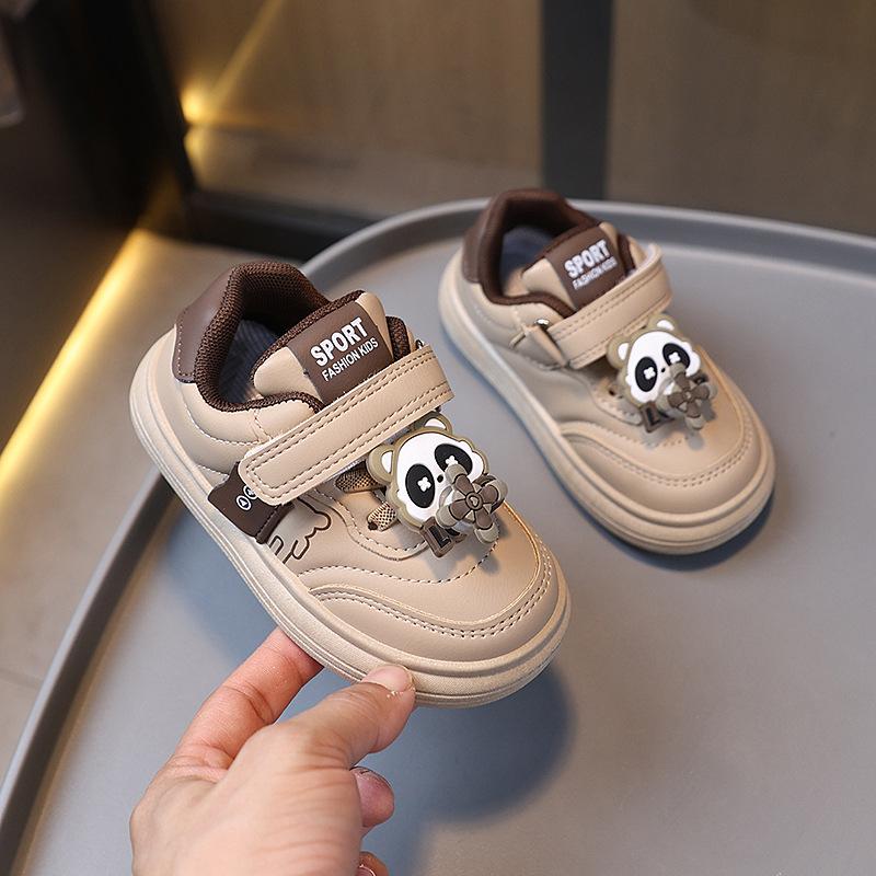 Spring and Autumn New Style Trend Boys and Girls Solid Wear-resistant Soft Bottom Cartoon Casual Sports Shoes