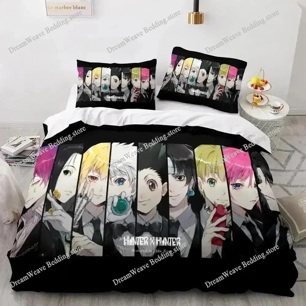 3D Print HUNTER×HUNTER Bedding Set Single Twin Full Queen King Size Bed Set Aldult Kid Bedroom Duvet Cover Sets963963