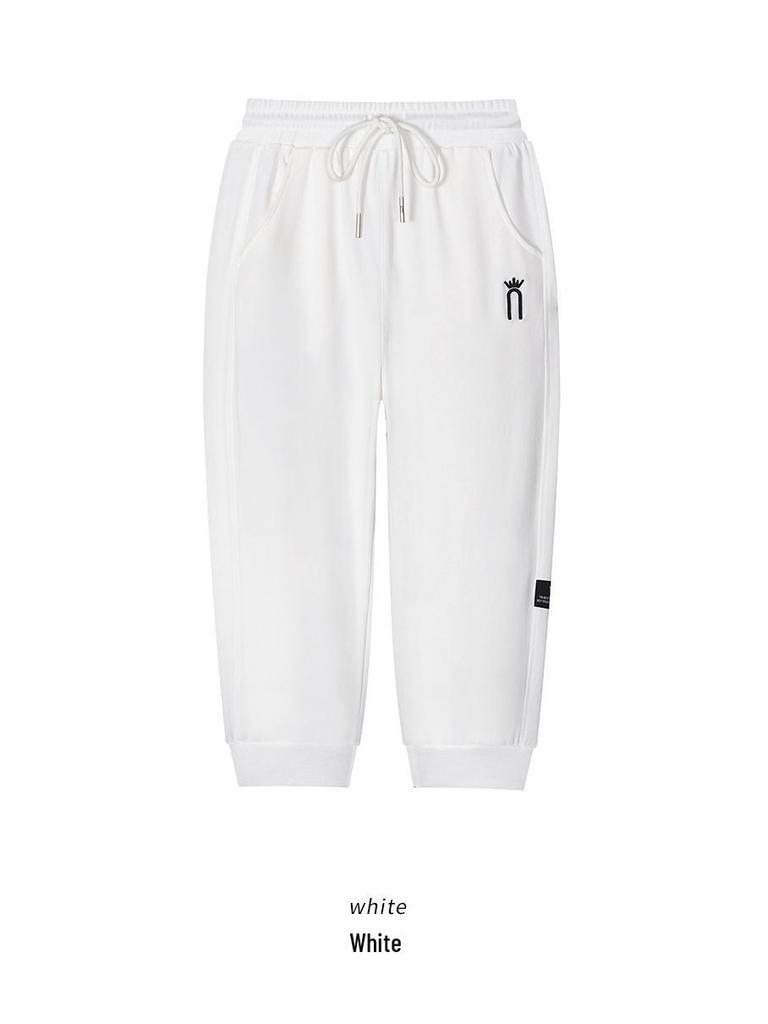 Damen Slim-Fit Cropped Sommer Haremshose - Petite Sieben-Punkt-Stil