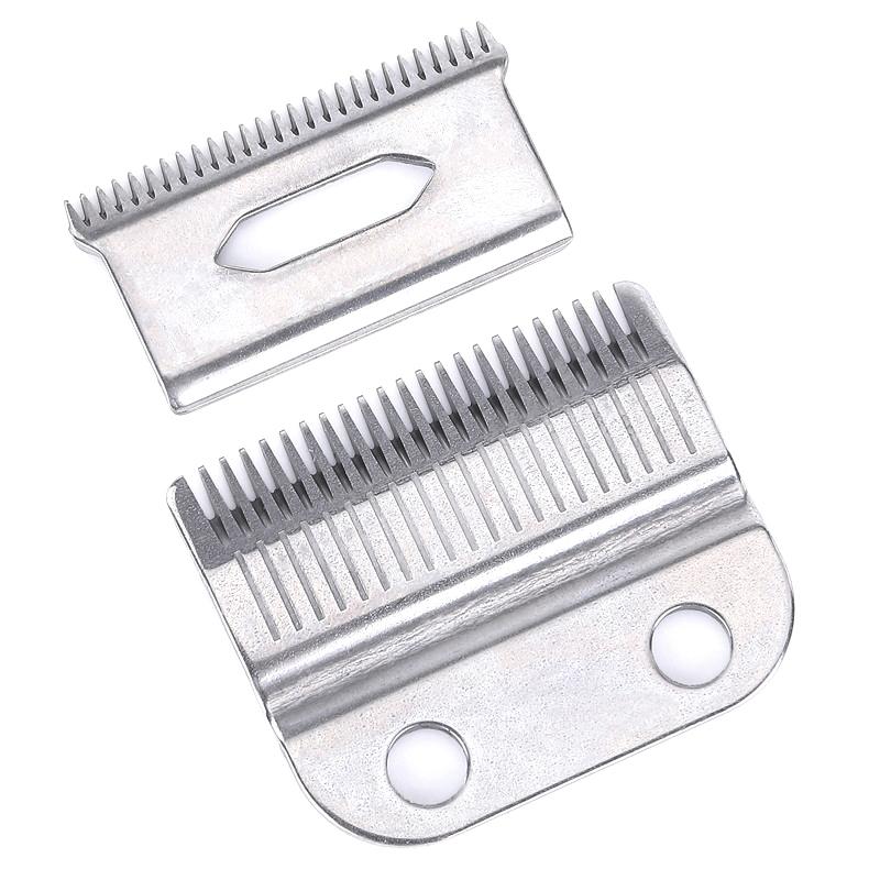 2Pcs Professional Clippers Blades Replacement Precision 2 Holes Adjustable Hair Trimmer Parts Stainless Steel
