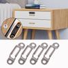 100pcs/ Set Invisible 2 in 1 Connector Screw Fastener Hidden Laminate Cabinet Wardrobe Assembly Furniture Combined Fastener