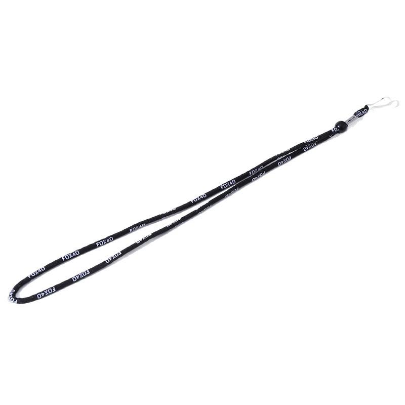 Adjustable Black Fox Referee Whistle with Lanyard