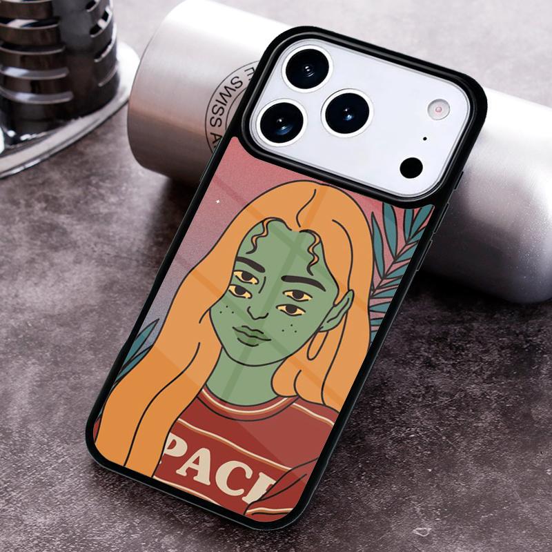 Hippie Grunge Art Phone Case for iPhone 17 16 15 Pro Max Air 14 13 12 11 Plus Shockproof Cover