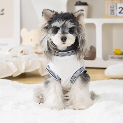 Carini Vestiti Estivi Senza Maniche per Cani, T-shirt per Cuccioli con Anello a D, Costume Traspirante Morbido per Cani Piccoli Medi Gatti