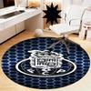 FC Porto Printed Round Rug Carpet Chair Rug Area Rug Entryway Doormats,for Office Chair Living Room Bedroom Kitchen Room.