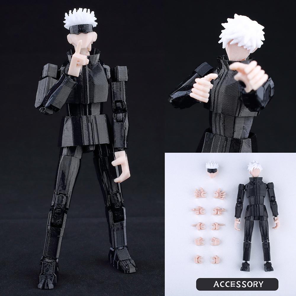 3D-gedrucktes Spielzeug Jujutsu Kaisen Actionfiguren Toji Fushiguro Dummy 13 Mehrgelenkig Posenfähig Formwandelnder Dummy 13 Anime-Modell Kinder