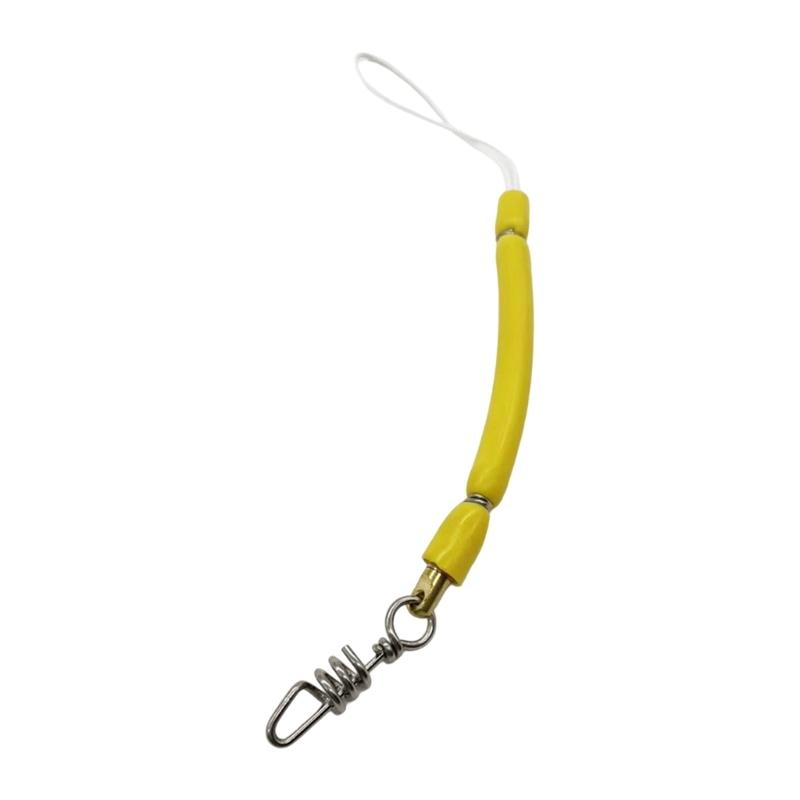 Rust Resistant Fishing Shock Cord With Rotating Clip and Rubber Tube Spearfishing Stainless Steel Shock Absorbers Cord