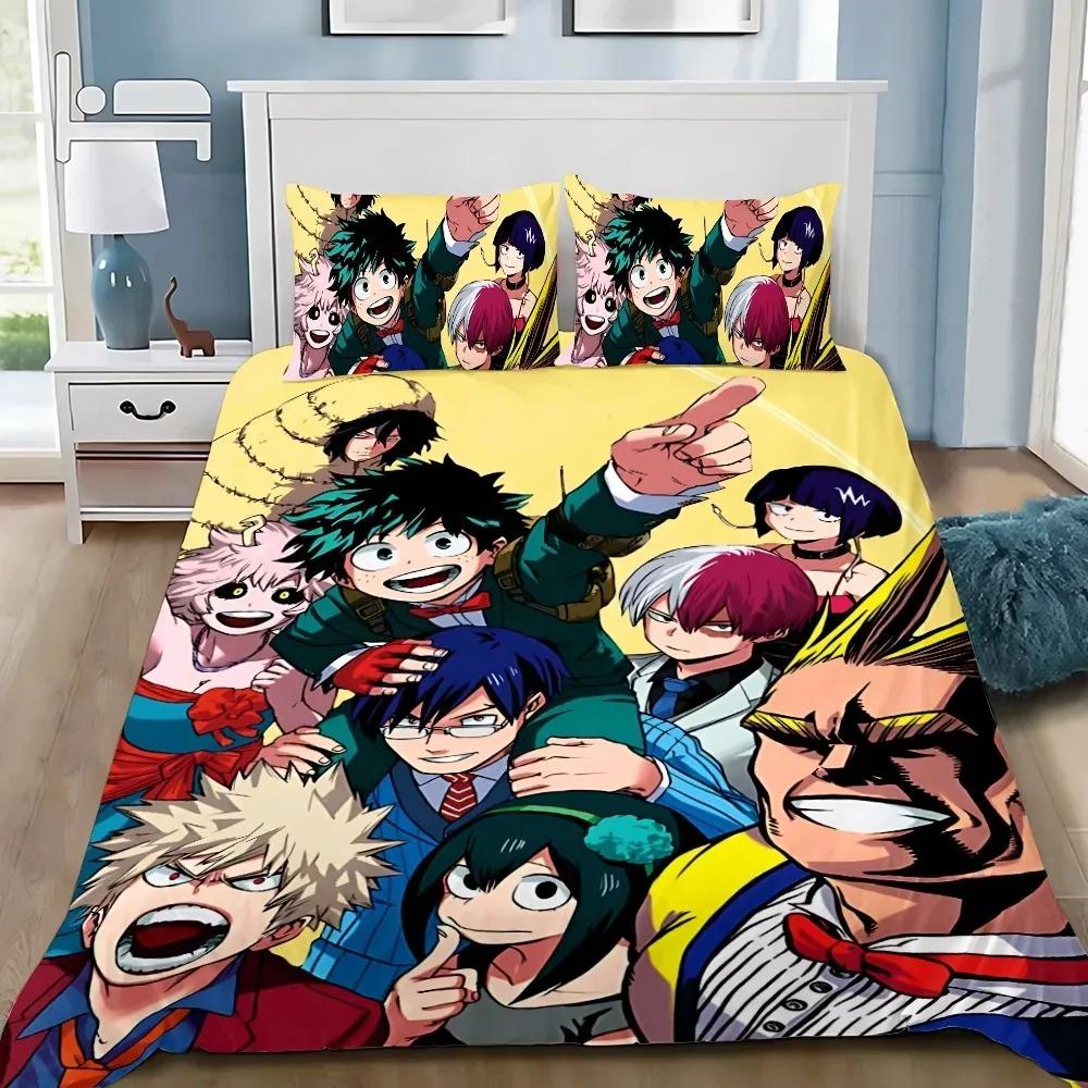Comforter 3D My Hero Academia Exquisite Baby Cartoon Digital Printing Bedding Set Comforter Bed Home Decor Girls Boys Gift