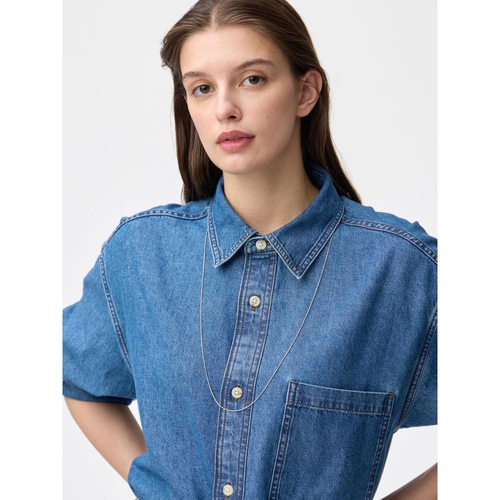 GU by Uniqlo Stone Motif Slide Chain Necklace