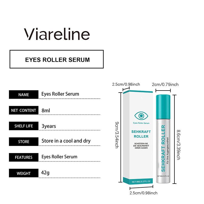 Refreshing Eye Roller For Hydration & Firming, Soothing Gel With Hyaluronic Acid & Mint Extract, Portable Massage Stick For Dark Circles & Puffiness