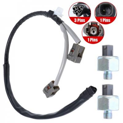 Para 3.4L V6 TOYOTA 4RUNNER TACOMA TUNDRA T100 2 PEÇAS SENSOR DE DETONAÇÃO COM CHICOTE