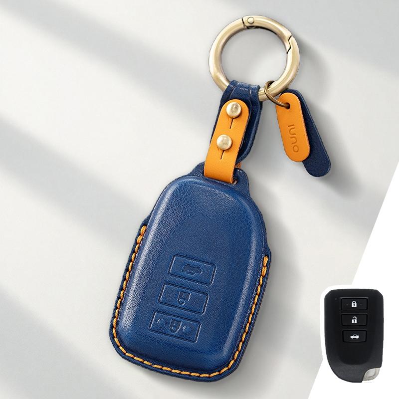 Genuine Leather Protector for Old Toyota Highlander Land Cruiser Lexus Key Case Cover Fob