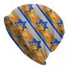 Individuelle Israel-Flagge Wüsten-Negev Mützen Strickmützen Hip Hop Unisex Erwachsene Warme Wintermützen Kappe