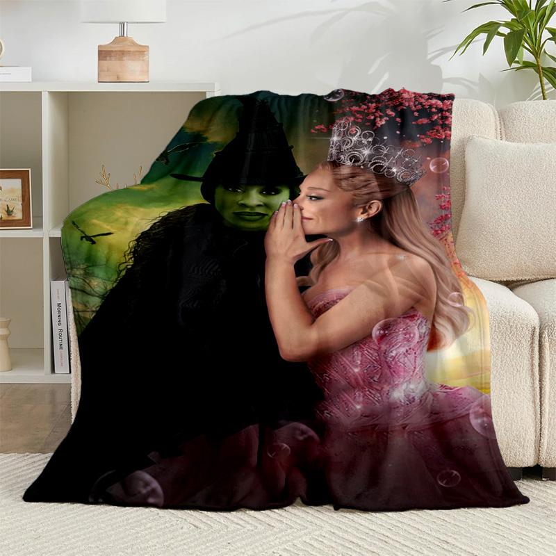 1PC Magic Witch And Friendship Flannel Blanket Gift, Suitable for Both Men And Women, Soft Ideal for Beds And Sofa, Birthday Or Christmas Gift