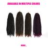18 Inches 11 Strands/Pack Passion Twist Crochet Hair Pre-looped Synthetic Crochet Braids Hair Extensions (Full Head 5-8 Packs)