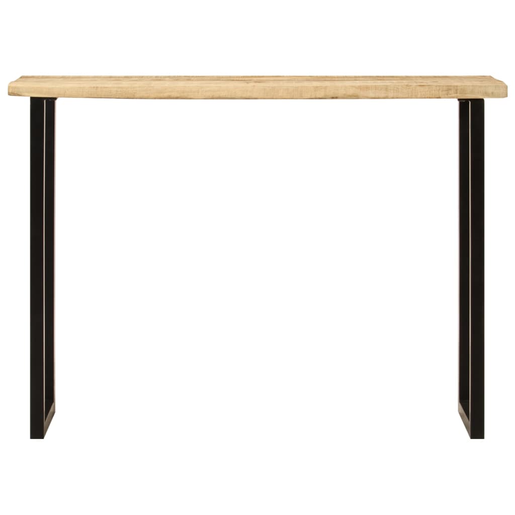 Console Table with Live Edge 105 x 33 x 76 cm Solid Mango Wood