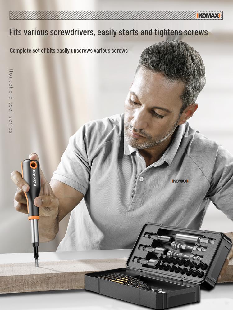 High-Impact Magnetic Drill & Screwdriver Bit Set