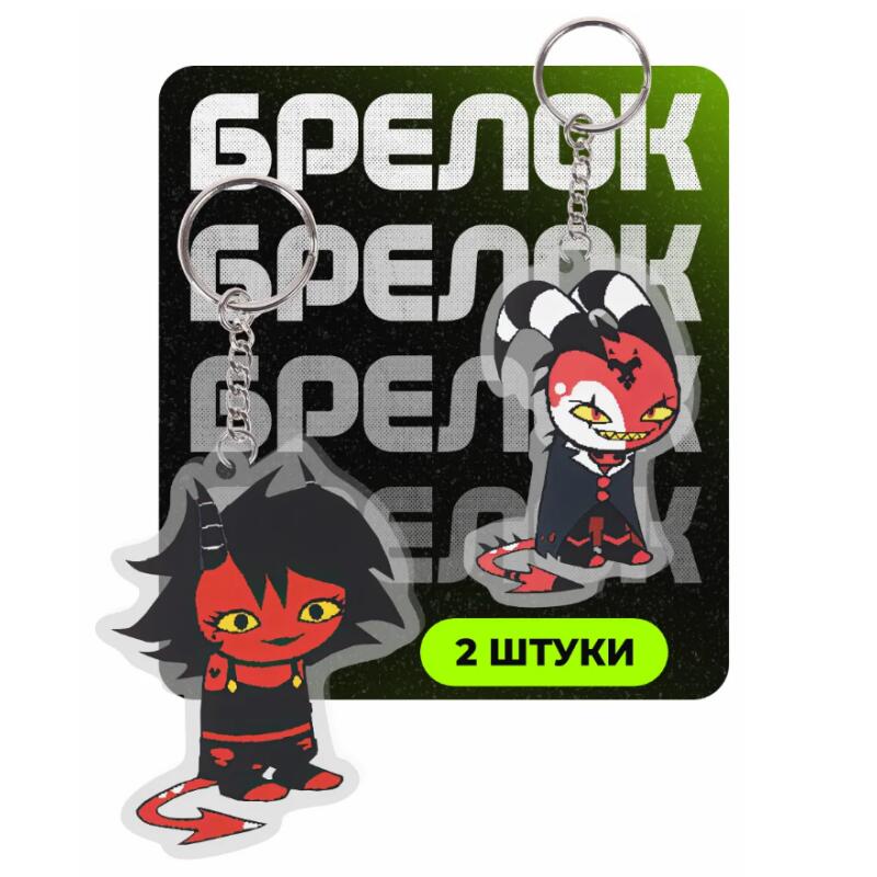 Acrylic Key Buckle for Helluva Boss Millie Loona Stolas Character Acrylic Pendant Anime Decoration Accessories Pendant Gift
