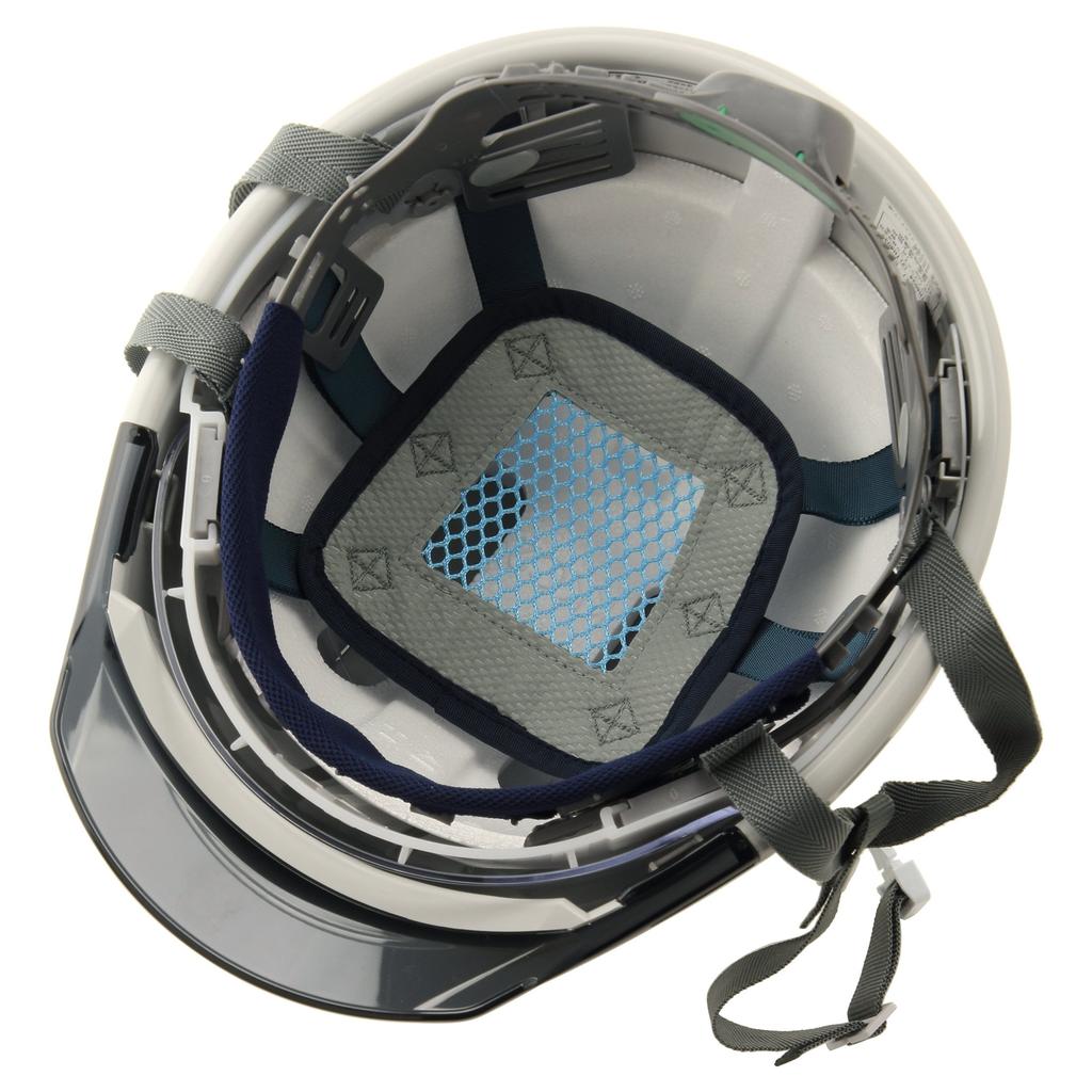 Sumibe Techno Plastics KKC3 Series Helmet with Vents, Clear Peak, Face Shield, and Styrofoam Liner (KKC3S-B-PGR-S)