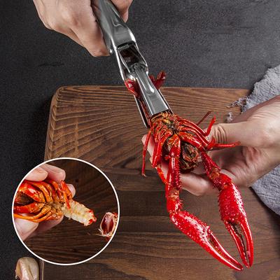 Stainless Steel Shrimp Peeler Pocket Crawfish Shelling Tool Non-Slip Crayfish Device Seafood Scissors Cool Kitchen Tool