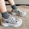 Summer Kids Princess Sneakers Fashion Dad Sandals Girls Mesh Soft Sole Sports Sandals