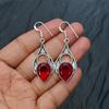 Garnet Gemstone Handmade 925 Sterling Silver Jewelry Earring