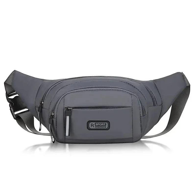 

Men s Canvas Fanny Waist Pack Unisex Large Capacity Anti Theft Ultra Thin Invisible Chest Bag for Sports Outdoor Running Travel