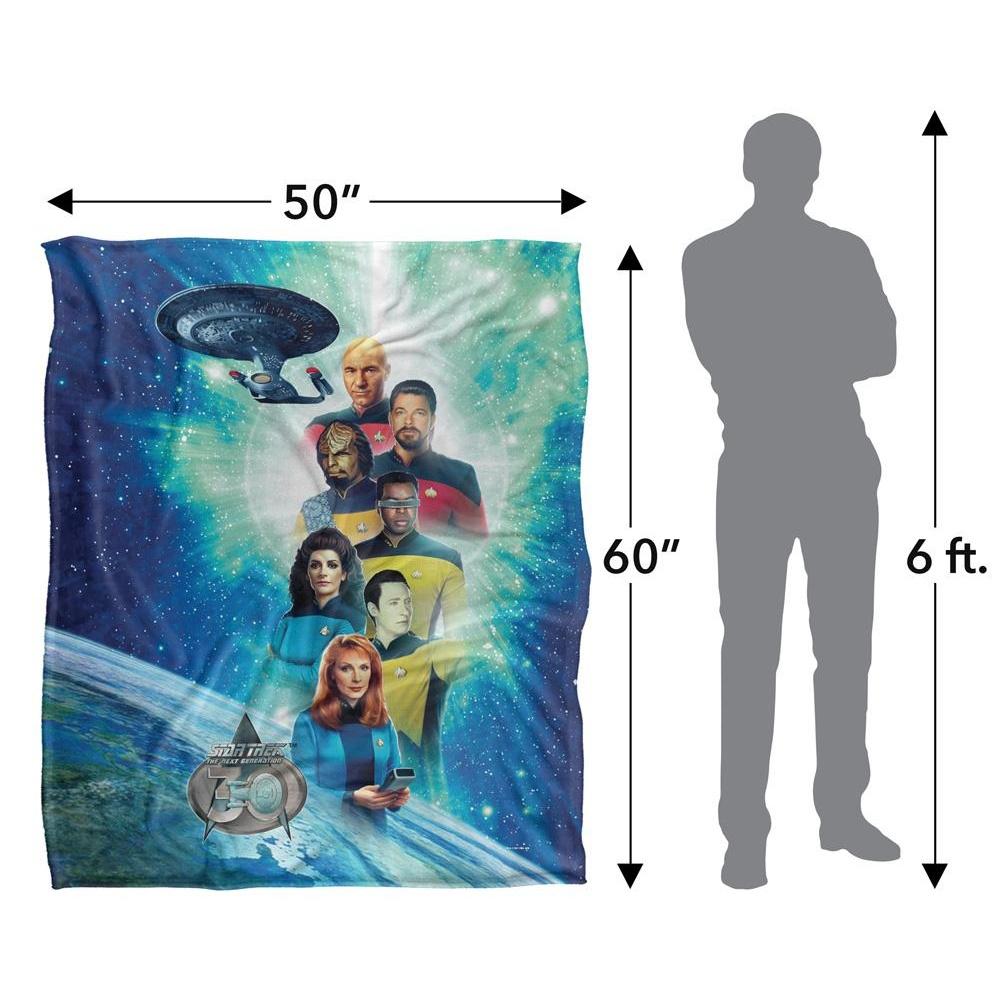 Star Trek 30 Silky Crew Supersoft Blanket