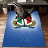 Englang Rugby Rose Emblem Rug Office Floor Mat - Machine Washable for Bedroom, bedroom, livingroom, Room Decor Fan Gifts Christmas