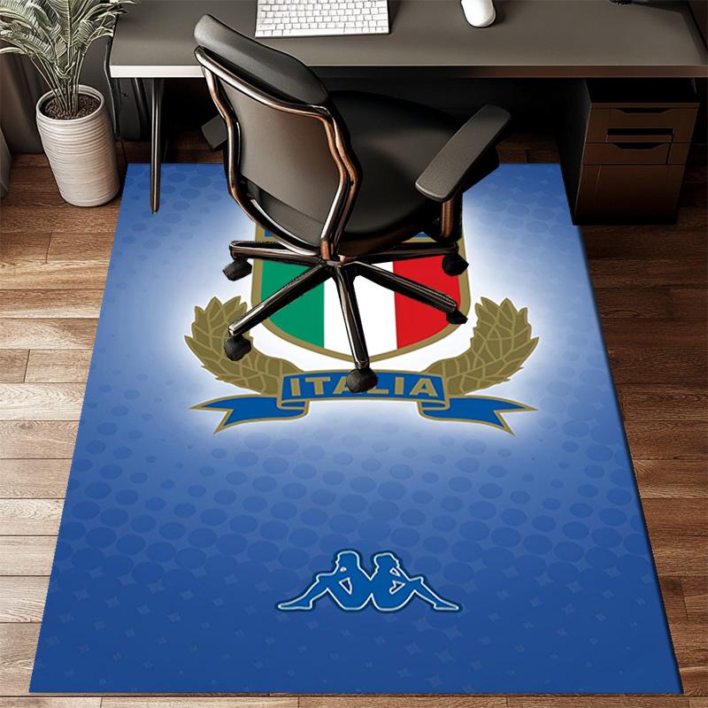 Englang Rugby Rose Emblem Rug Office Floor Mat - Machine Washable for Bedroom, bedroom, livingroom, Room Decor Fan Gifts Christmas