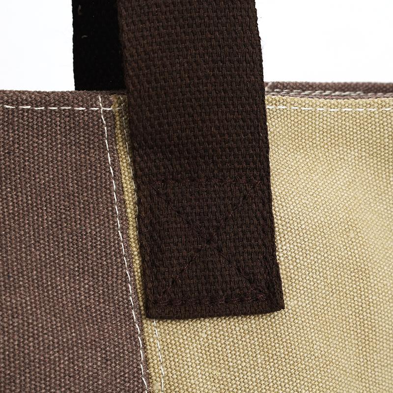 Damen Patchwork Handtasche - Vintage Gespleißte Canvas Tote mit Obergriff & Crossbody-Funktion