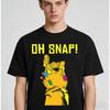 Oh Snap Graphic TShirt Purple Giant Infinity Gauntlet Hand Sign Tee Men Summer Streetwear Unseix Cotton Short Sleeve Tshirt