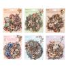 15-Sheet Retro Floral Bouquet & Vase Sticker Pack, Delicate Line Art & Soft Tones, Easy to Peel for Diary Accent & Creative