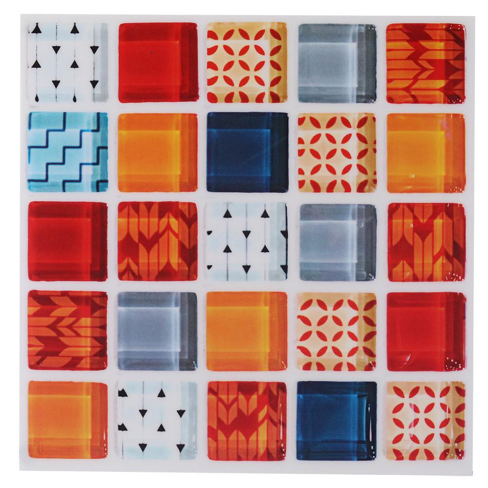 6Pcs Mosaic Self adhesive Wall Tile Sticker Kitchen Oil proof Stickers Bathroom Decor(FX705)