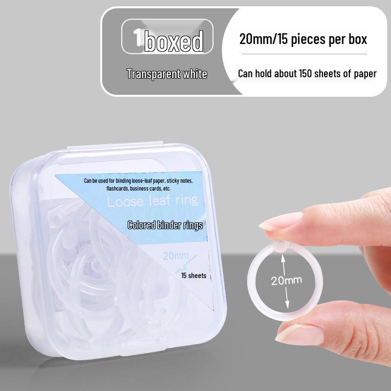 Plastic Openable Loose-Leaf Binder Ring Clip