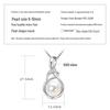 Freshwater Pearl & Diamond-Set Silver Pendant Necklace for Women
