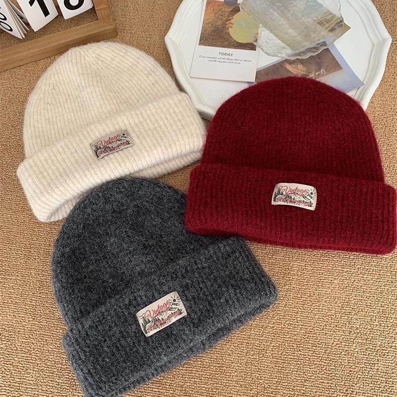 Cotton Knitted Beanie Hat For Women With Warm Coverage For Winter Outdoor Activities