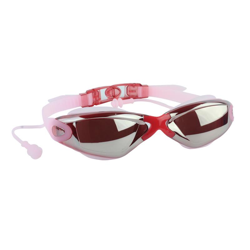 Unisex Anti-Fog Electroplated HD Swimming Goggles - Adjustable Waterproof Design