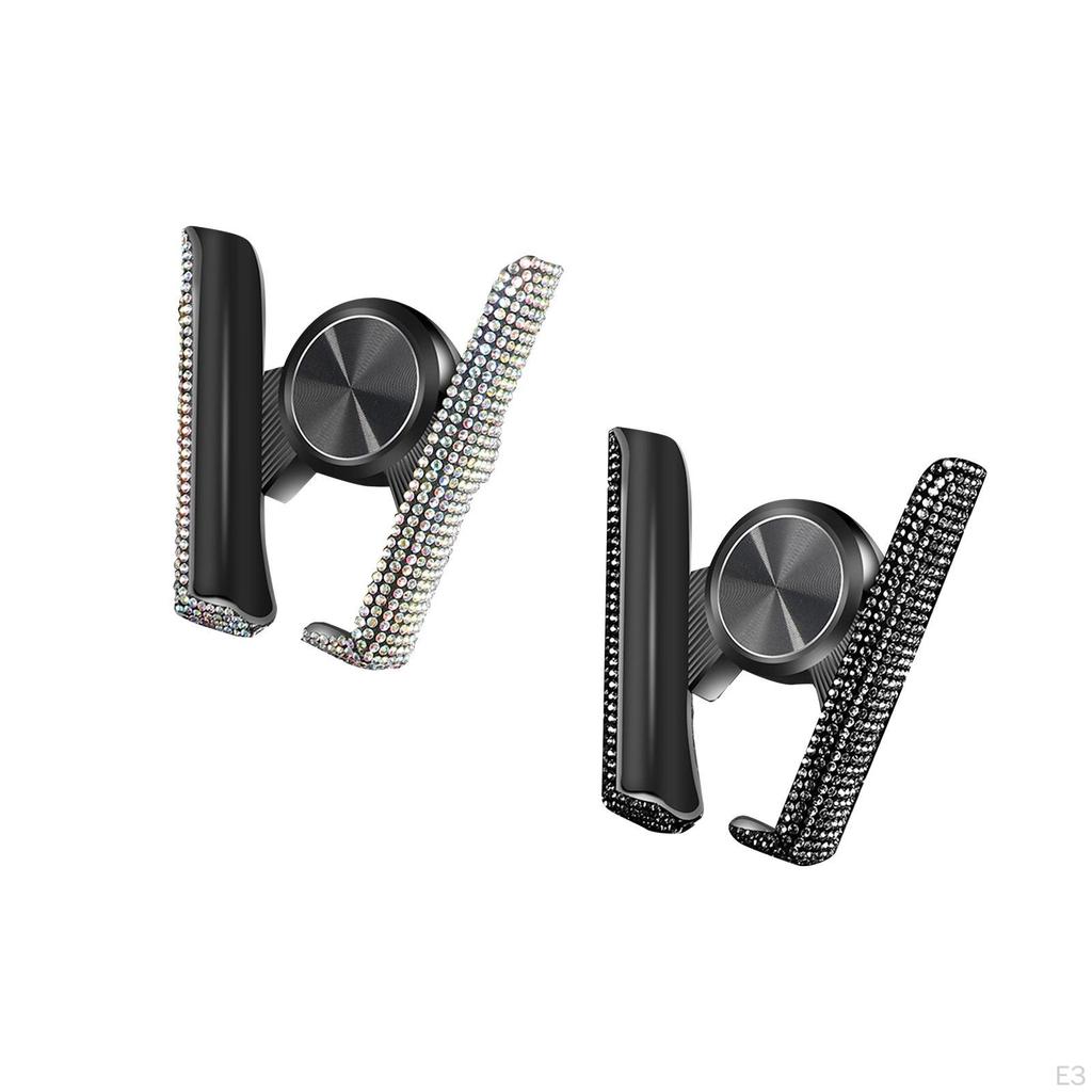 Auto Air Vent Telefon Halter Einstellbar Flexible Freisprecheinrichtung Zubehör Dekoration Glitter
