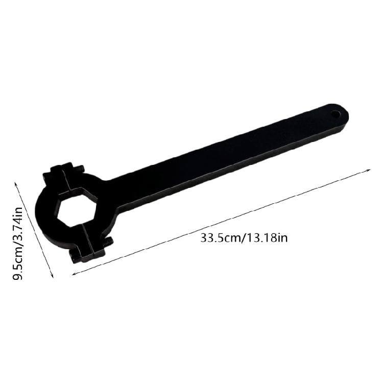Industrial Trailer Axles Wrench with Not Slip Grip Reinforced 34Mm Hexagonal Tool Suitable for Mechanic Shop Use