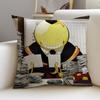 Fun AAssassination ClassroomS Cushion Cover Breathable and skinfriendly linen pillowcase square removable and washable cushion