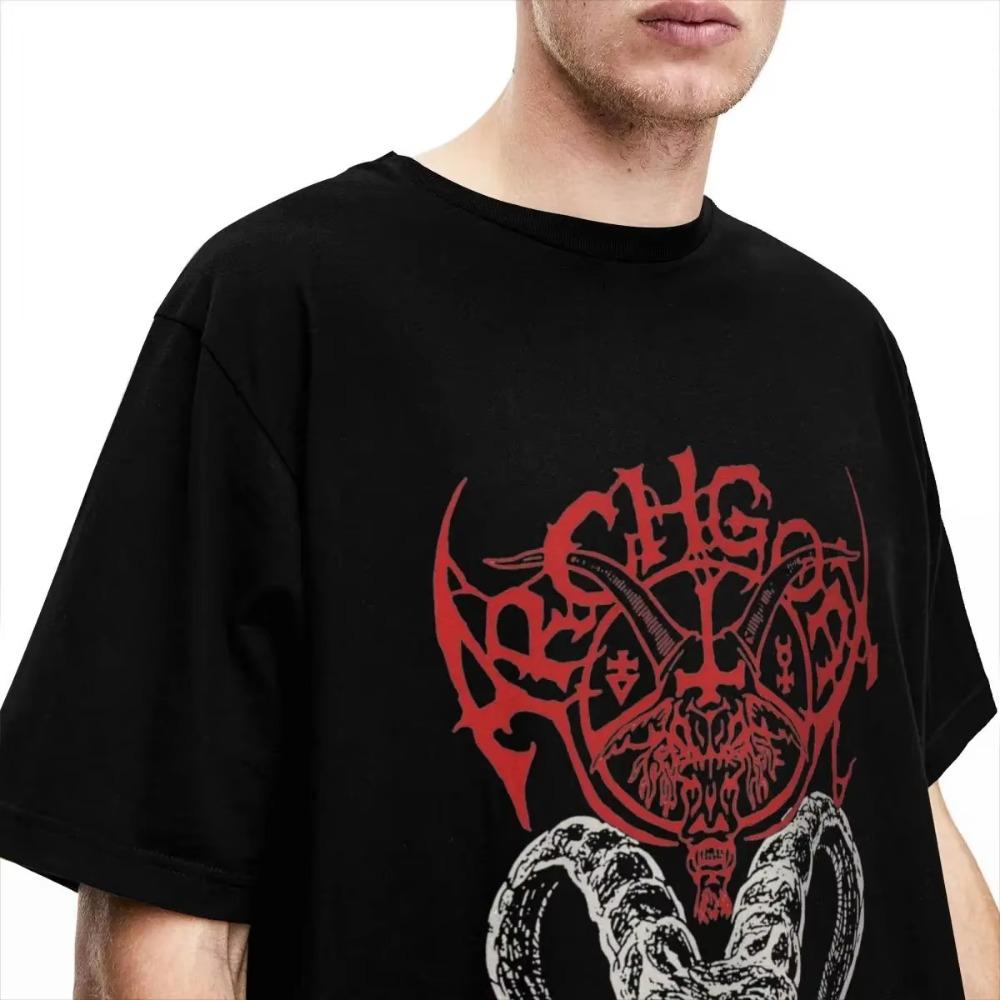Men Women's Archgoat Band Graphic T Shirt Merchandise Awesome Cotton Black Metal T Shirt Tee Clothing Graphic Printing