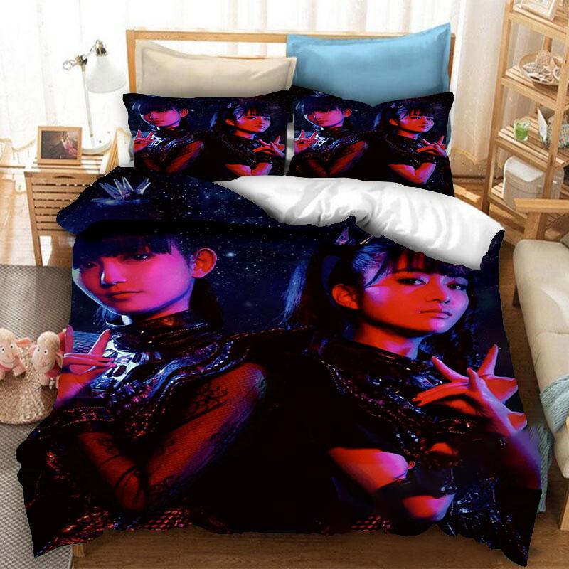 3d Printing BABYMETAL Rock Band 3pcs Bedding Set Boys Girls Twin Queen Size Duvet Cover Pillowcase Bed Kids Adult Home Textiles