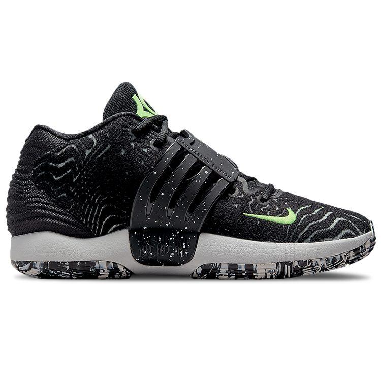 Nike KD 14 Black Volt KD 14 Mid top Performance Basketball Shoes Men's Black Green International Version CW3935-005