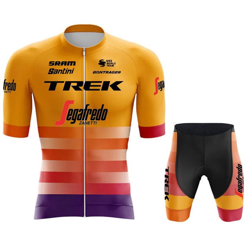 Maglia da Ciclismo a Manica Corta Traspirante ad Asciugatura Rapida per Uomo Donna, Abbigliamento per Bici da Strada e Mountain Bike con Salopette