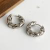 Xiaomi 925 Sterling Silver Vintage Earrings For Women Trendy Simple Retro Letters Earring Jewelry Prevent Allergy Party Accessories