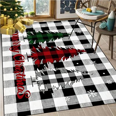 Weihnachts-Bodenmatte, Weihnachtsmann, Schneemann, weicher Küchenteppich, Anti-Ermüdungs-Teppich, wasserdicht, rutschfest, Teppich-Set, Läufer, Teppich, saugfähiger Teppich für die Küche