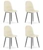 Como Chair - Beige Velvet X 4